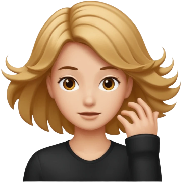 hair flip emoji emoji