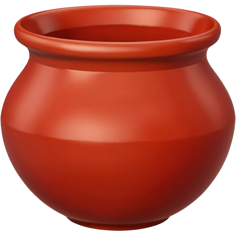 Clay Pottery Bowl red emoji