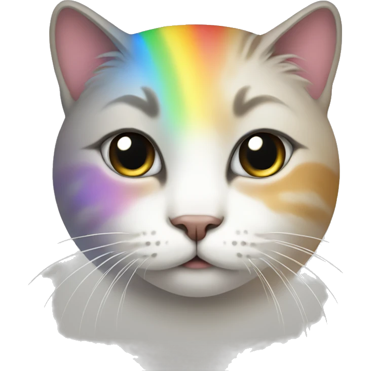 Cat with rainbow  emoji