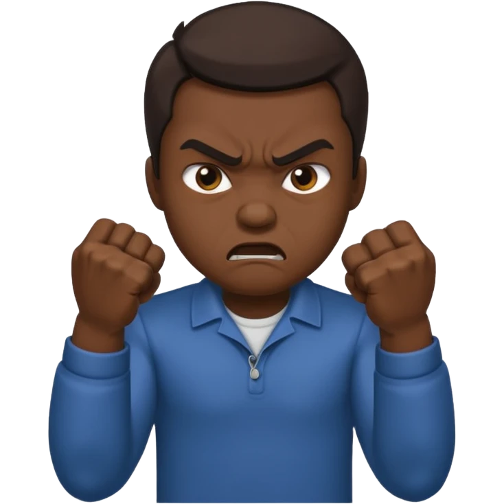 Animosity - strong hostility or ill feeling toward someone with angry gestures emoji