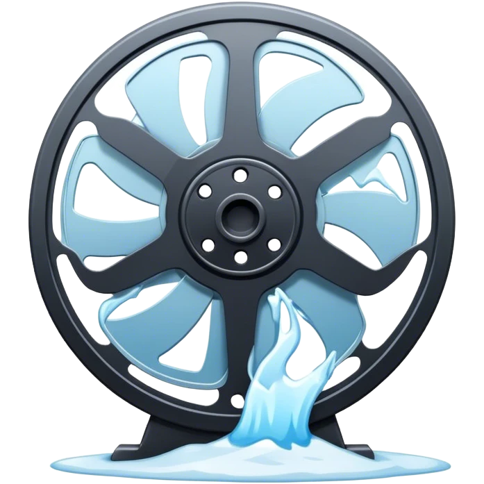 Film reel with cold emoji