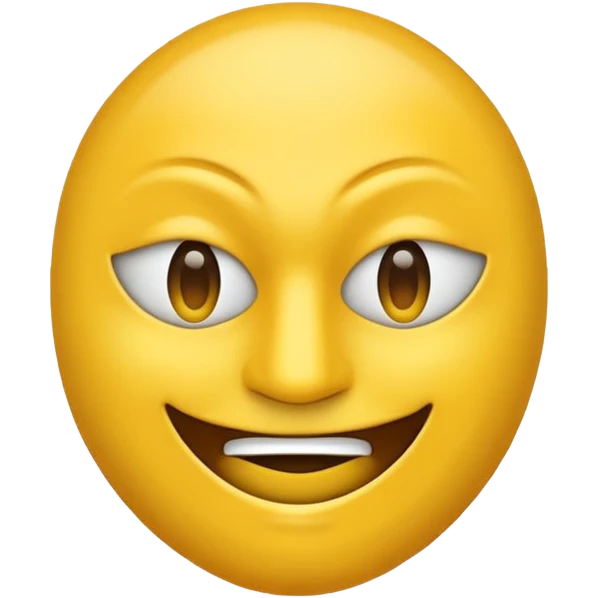 Un emoji qui veut rire mais qui est caché derrière une masque emoji