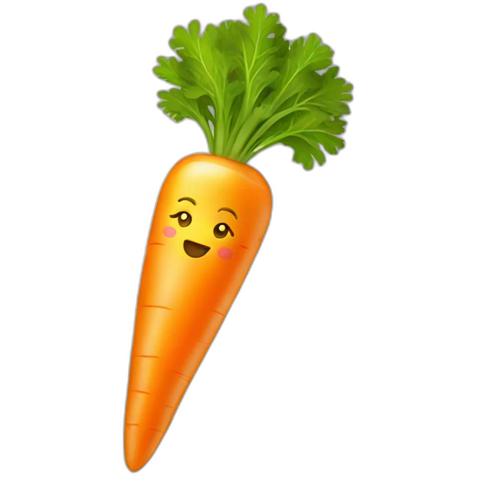 gold bright carrot with a star emoji