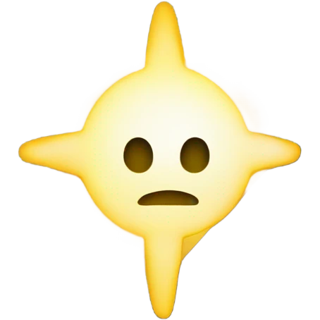 line pointing upward with a glowing star at the end emoji