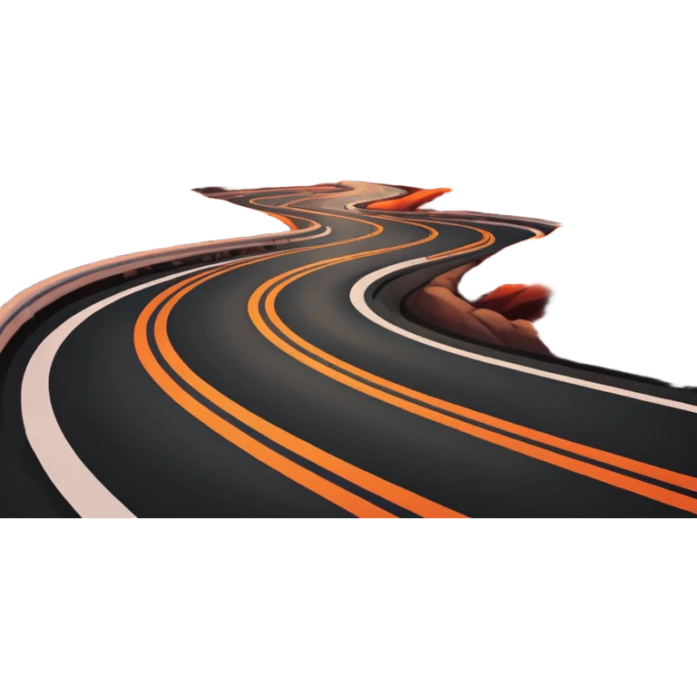 road with sunset emoji