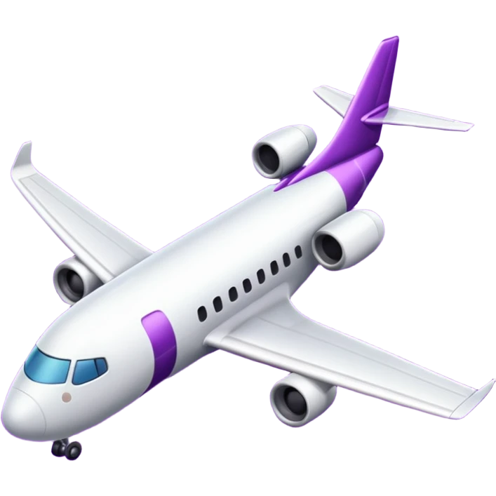 airplane purple emoji