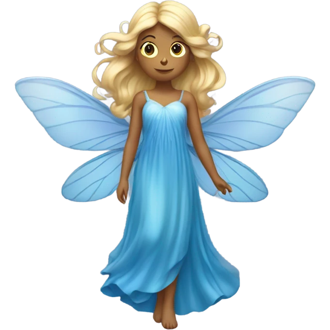 fairy with blue dress emoji