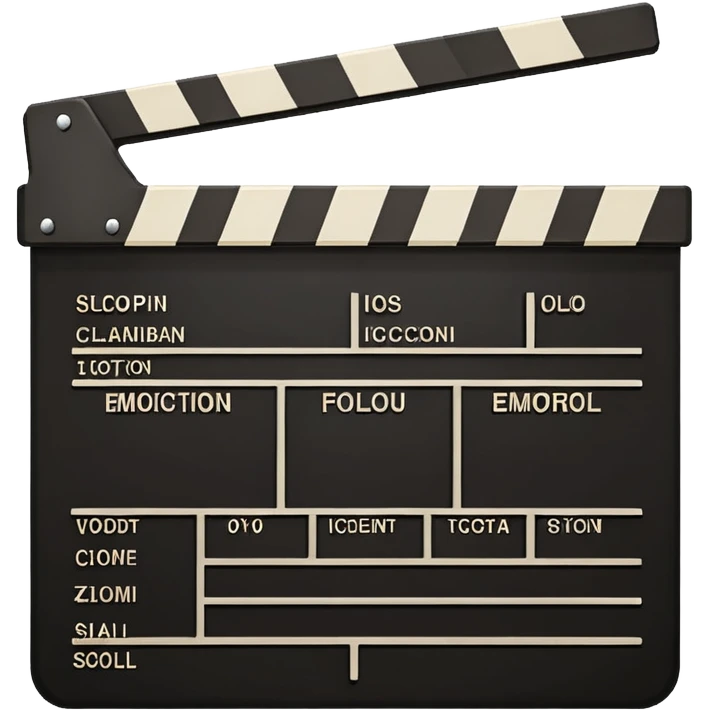 film clapperboard emoji