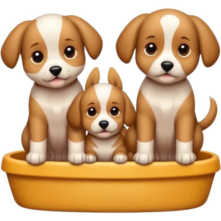 Cute puppies emoji