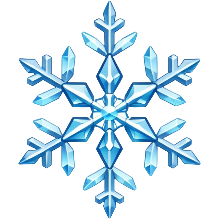 sparkly snowflake emoji
