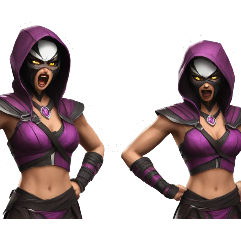 frightened Mileena Mortal Kombat X emoji