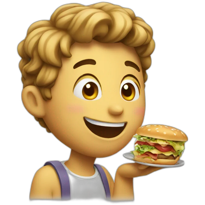 Enjoying food face emoji