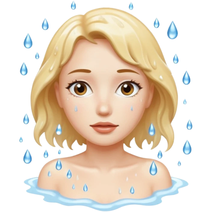 Woman in shower naked emoji
