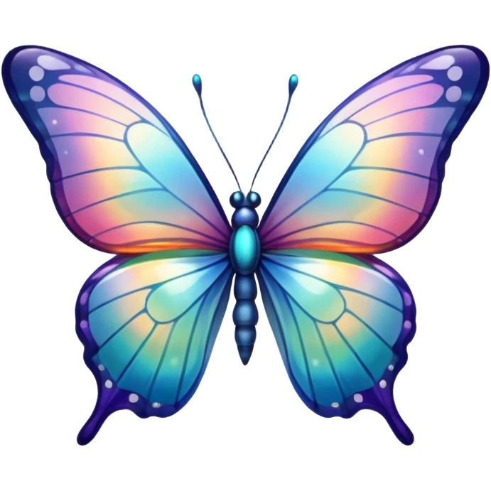 Colorful glass butterfly  emoji