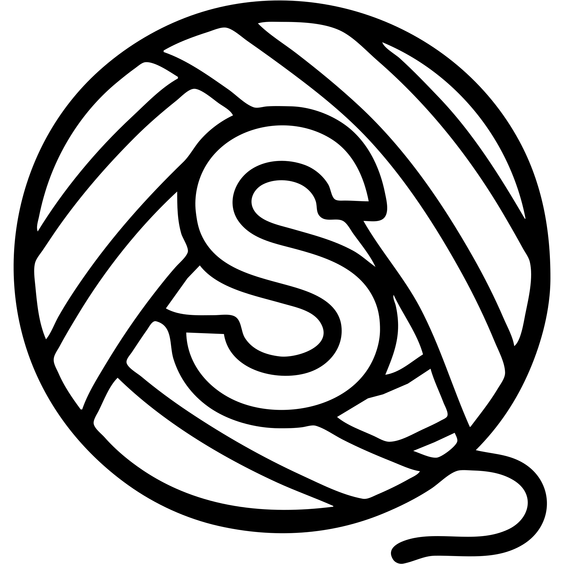 клубок минимализм c буквой S emoji