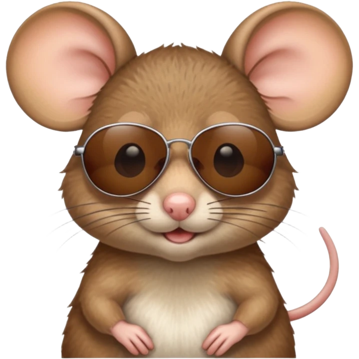 Mouse with sunglasses emoji