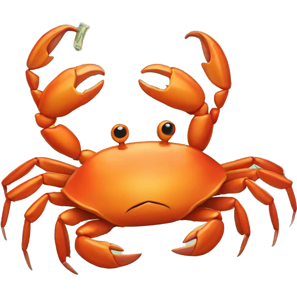 Crab with money  emoji