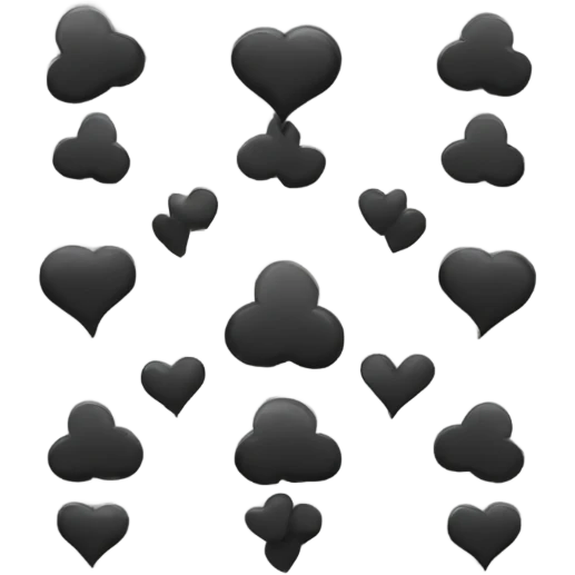 emoji corazón negro  emoji