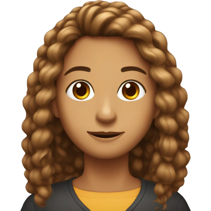OLHO CASTANHO,CABELO ESPETADO emoji