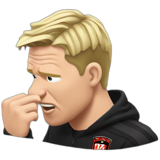 Eddie Howe biting nails emoji
