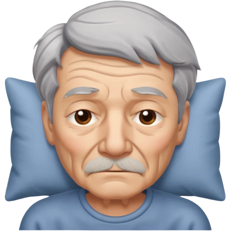 sleepy old man emoji