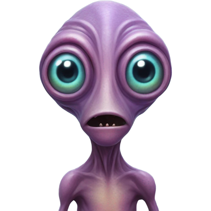 Freaky alien emoji