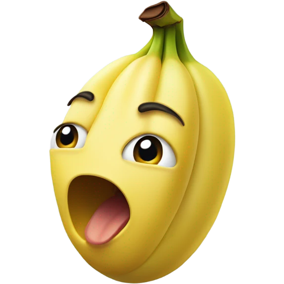Angry banana emoji