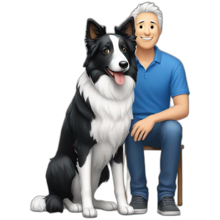 a-man-sits-with-a-adult-blue-and-white-border-collie emoji