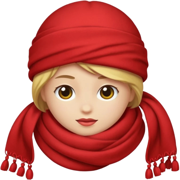 a cozy scarf emoji