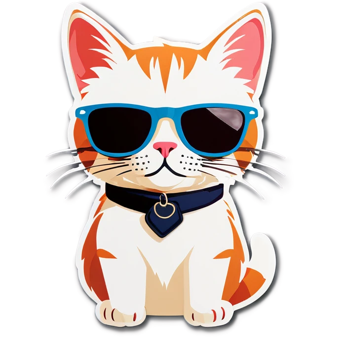 Cat with sunglasses emoji