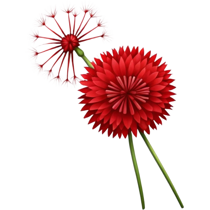 red dandeline emoji