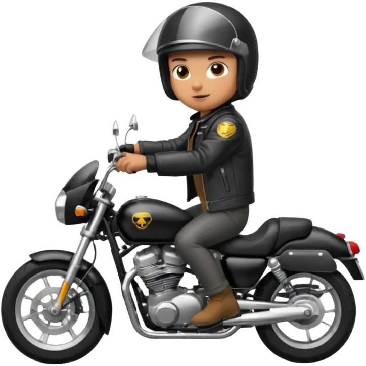 rider riding motorbiker emoji