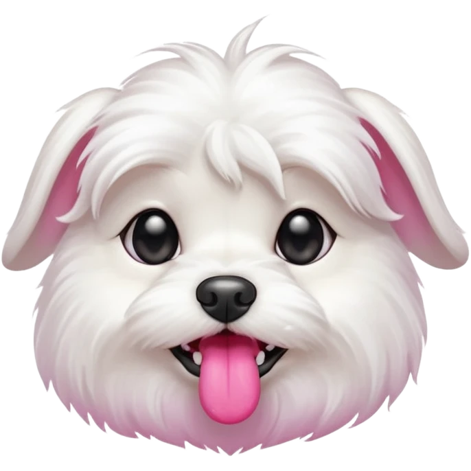small maltese kissing emoji