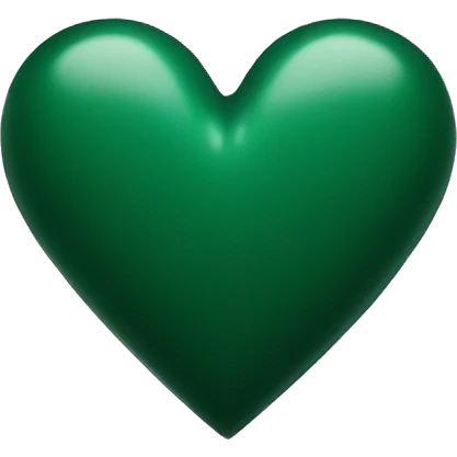 Dark green heart emoji