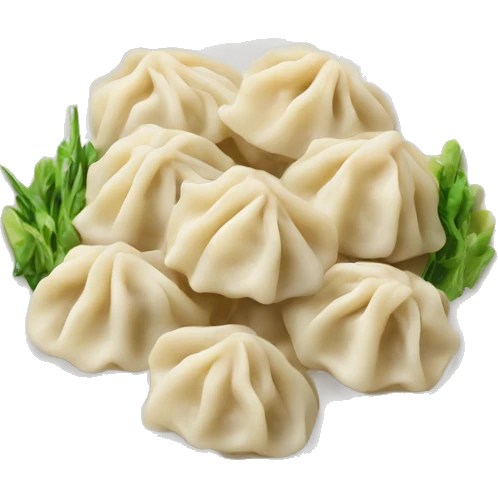 A plate of dumplings emoji