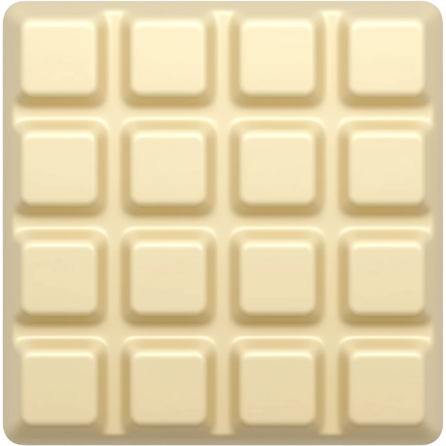 Emoji tablette chocolat  blanc emoji