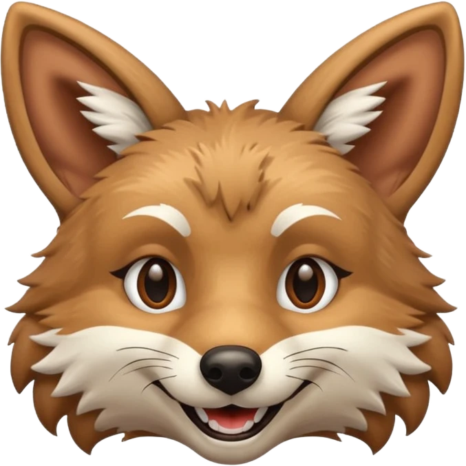 Happy Coyote face emoji