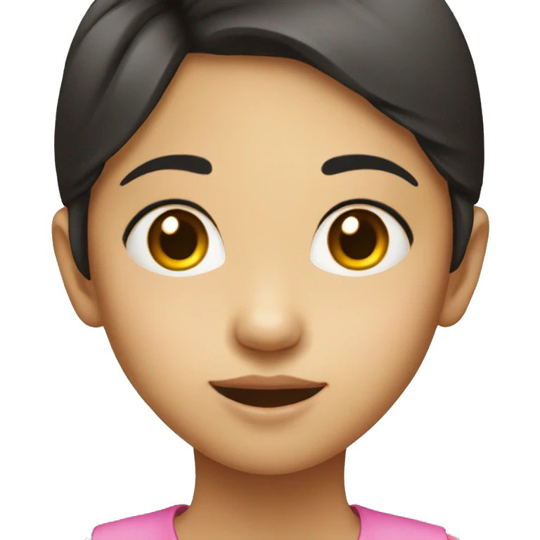 asian children young daughter face emoji