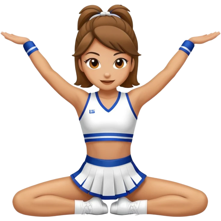 cheerleader doing the splits emoji