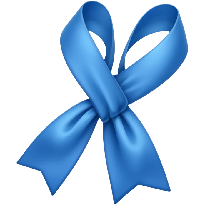 un fiocco azzurro emoji