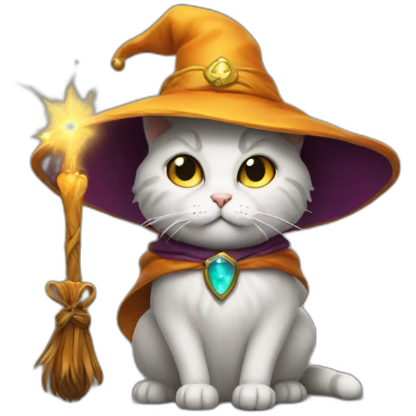 cat wizard emoji