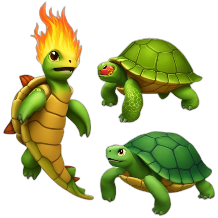 Arme à feu et tortue emoji
