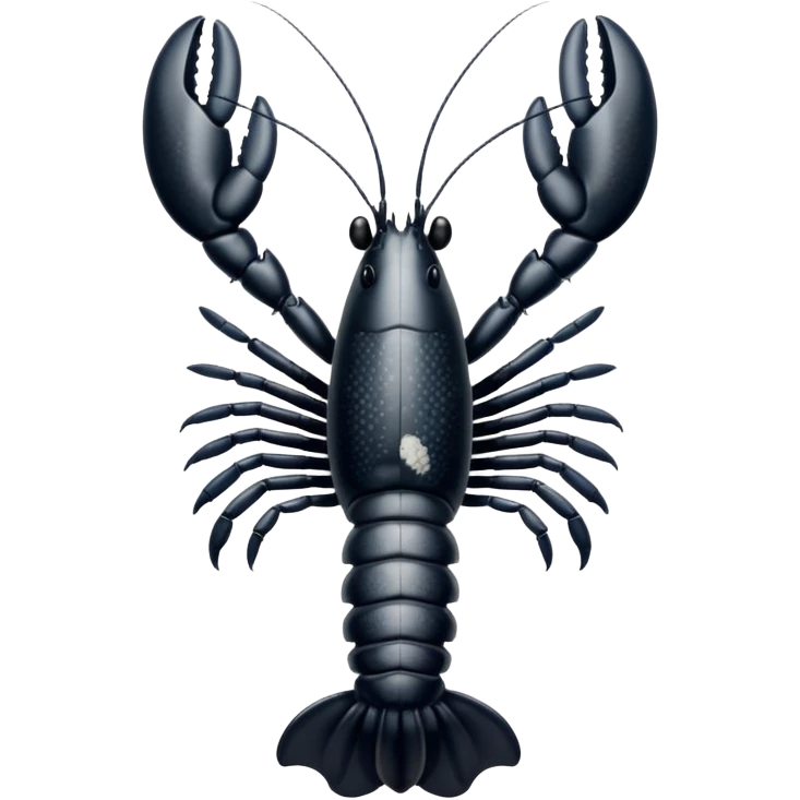 White and black white lobster  emoji