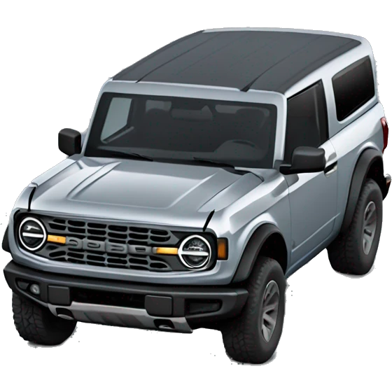 Grey 2022 4 door ford bronco emoji