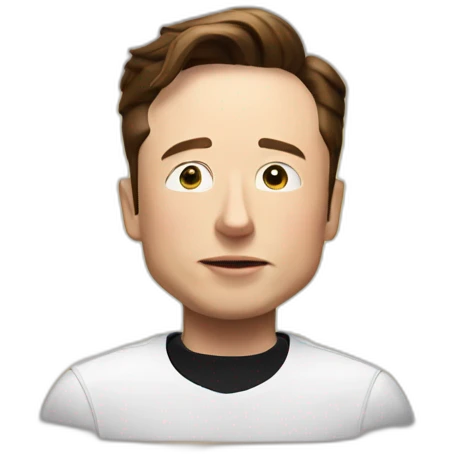 elon musk pray for big letter x emoji