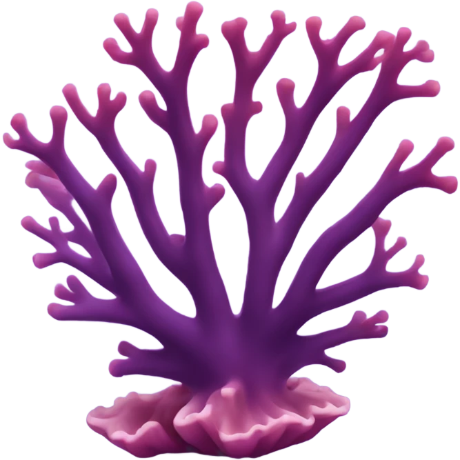 A purple coral  emoji
