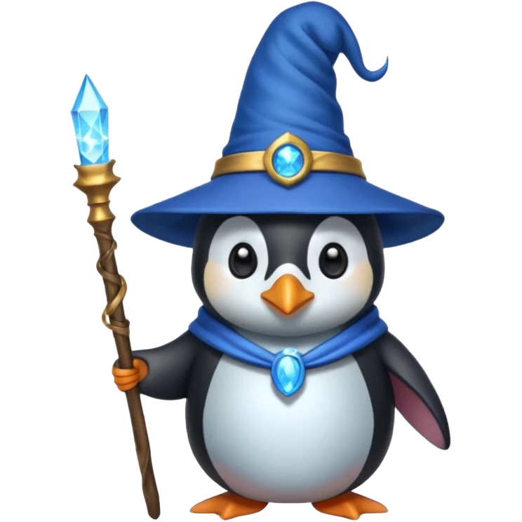Penguin Wizard emoji