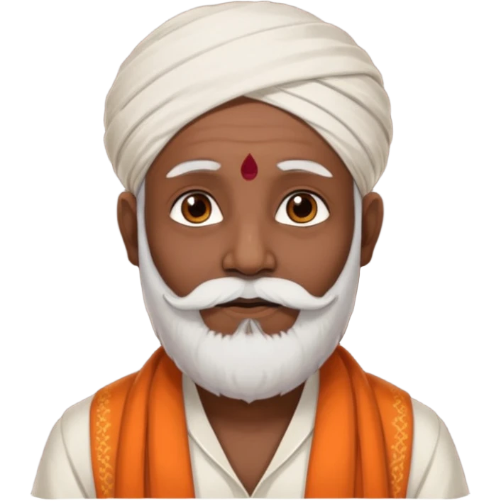 indian pandit having tuppi visibale emoji