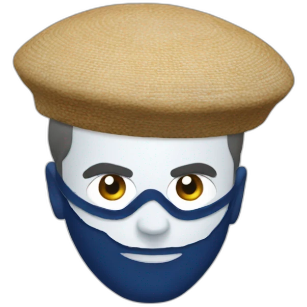 Macron avec une kippa emoji