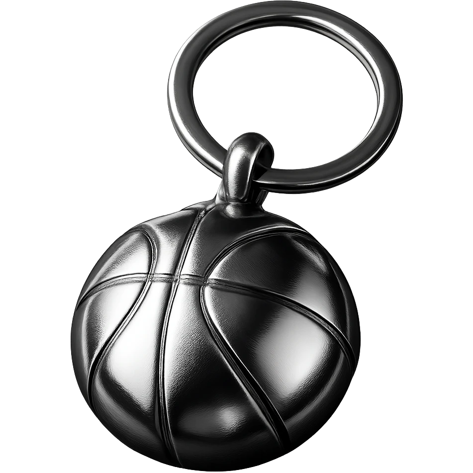 basketball keyring emoji